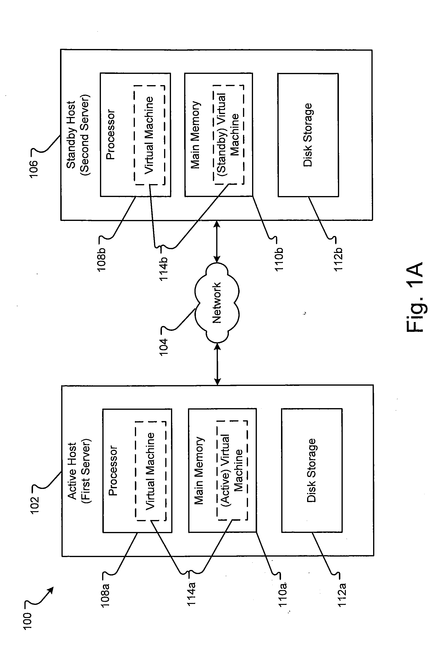 Method and apparatus for high availability (HA) protection of a running virtual machine (VM)