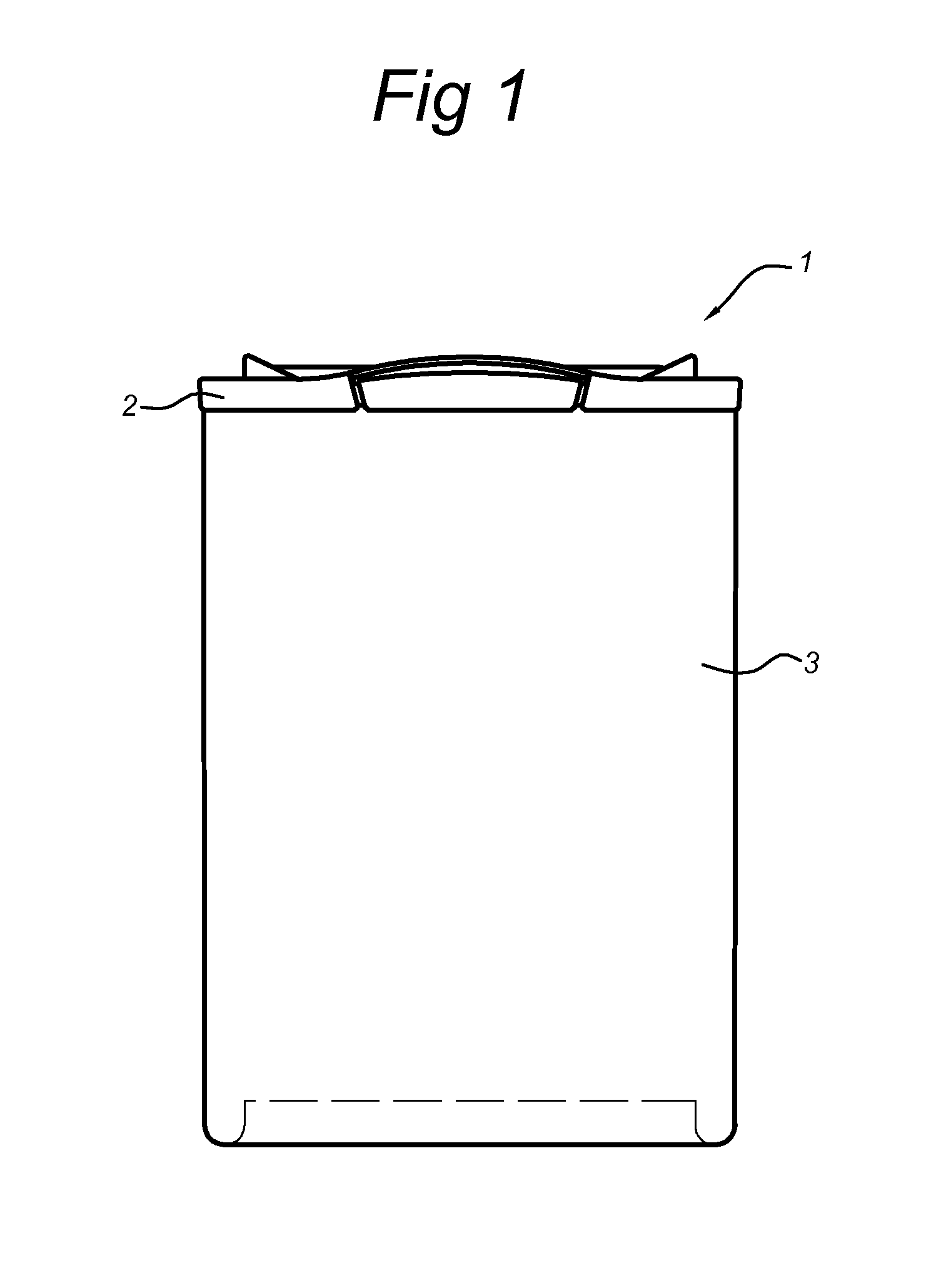 Container assembly having stacking provisions