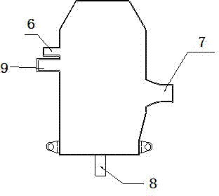 Test device for simulating smelting and tapping processes of rotary furnace