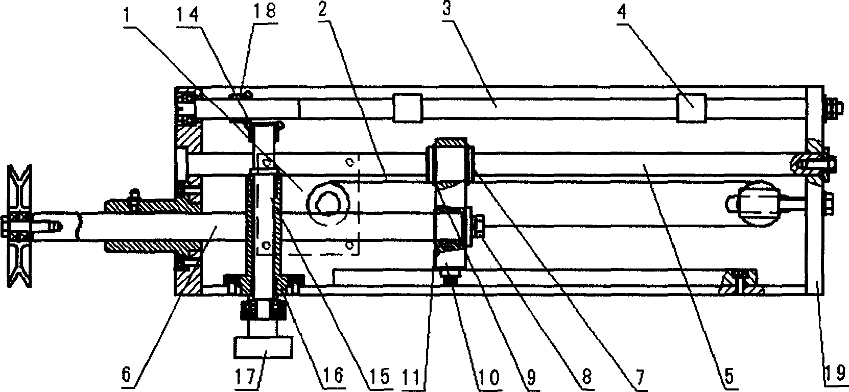 Drop-out line unit in drawbench