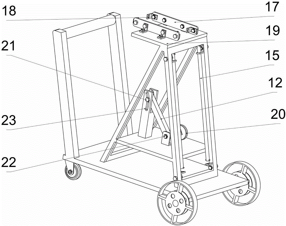 Lever lifting type banana harvesting device