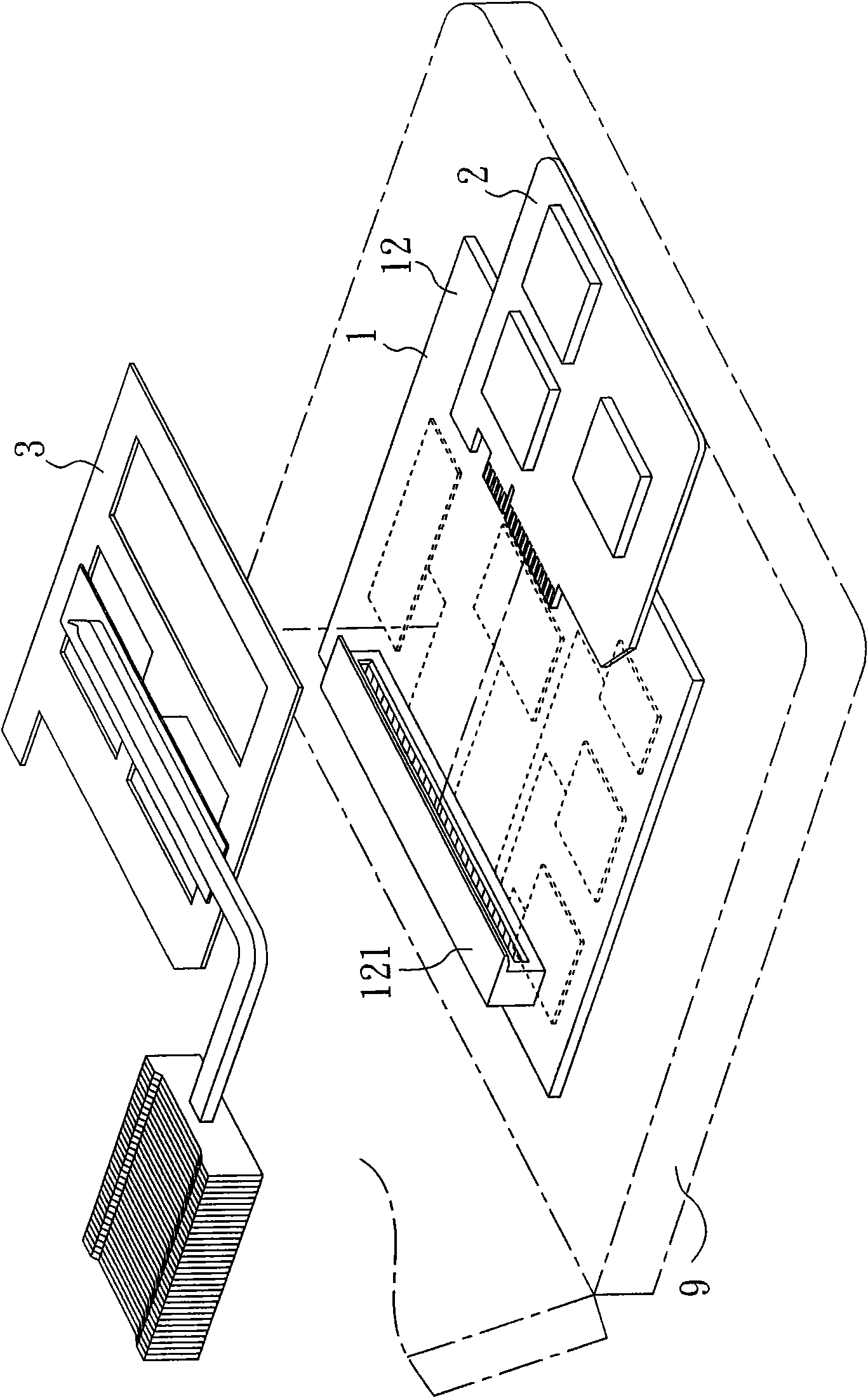 Replaceable CPU module device of desktop computer