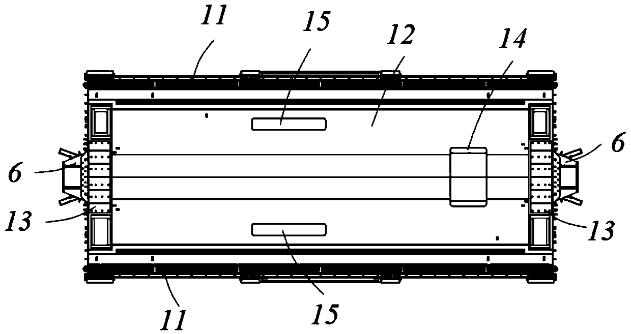 Floating car body of low-floor tramcar