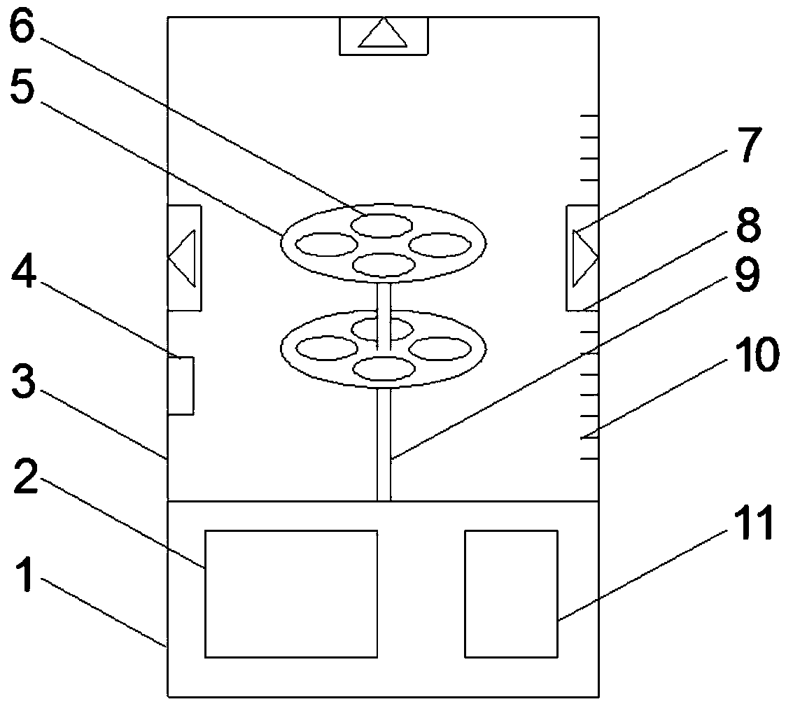 Ultraviolet radiation-oxygen-temperature-humidity coupled asphalt aging testing device and method