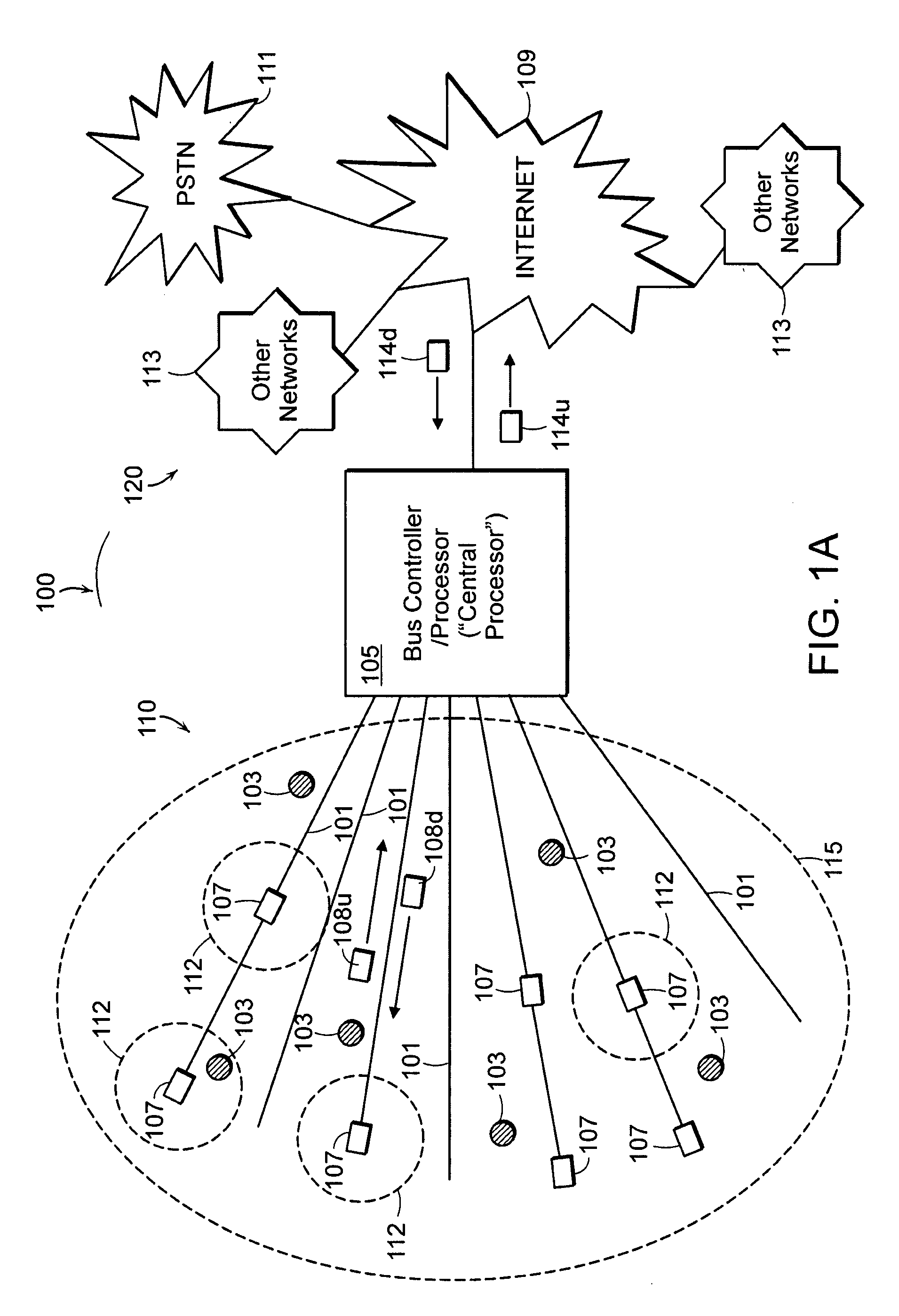 Fiber aided wireless network architecture