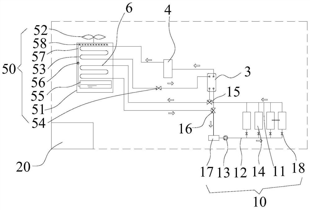 Multi-connected air conditioning system and operation control method