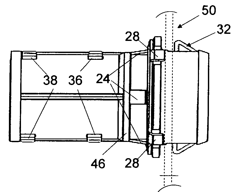 Click-fit connector for armored cables