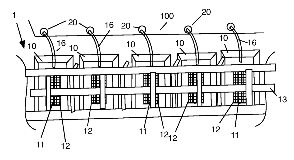 Method and apparatus for mechanical recovery of hydrocarbons in broken ocean ice conditions