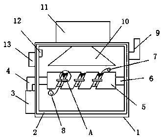 Drying box for spinning