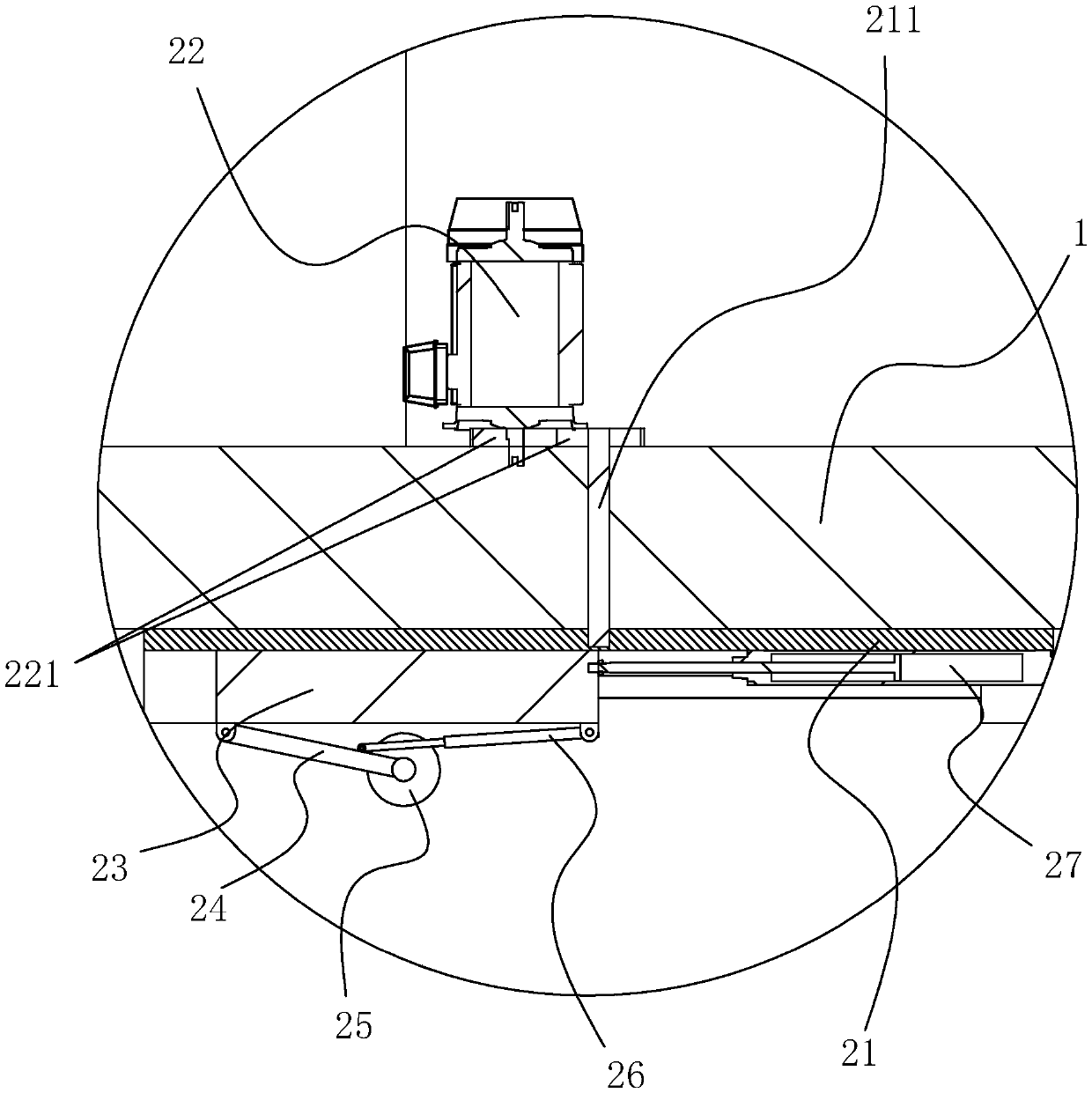 Asphalt pavement repairing device for municipal engineering