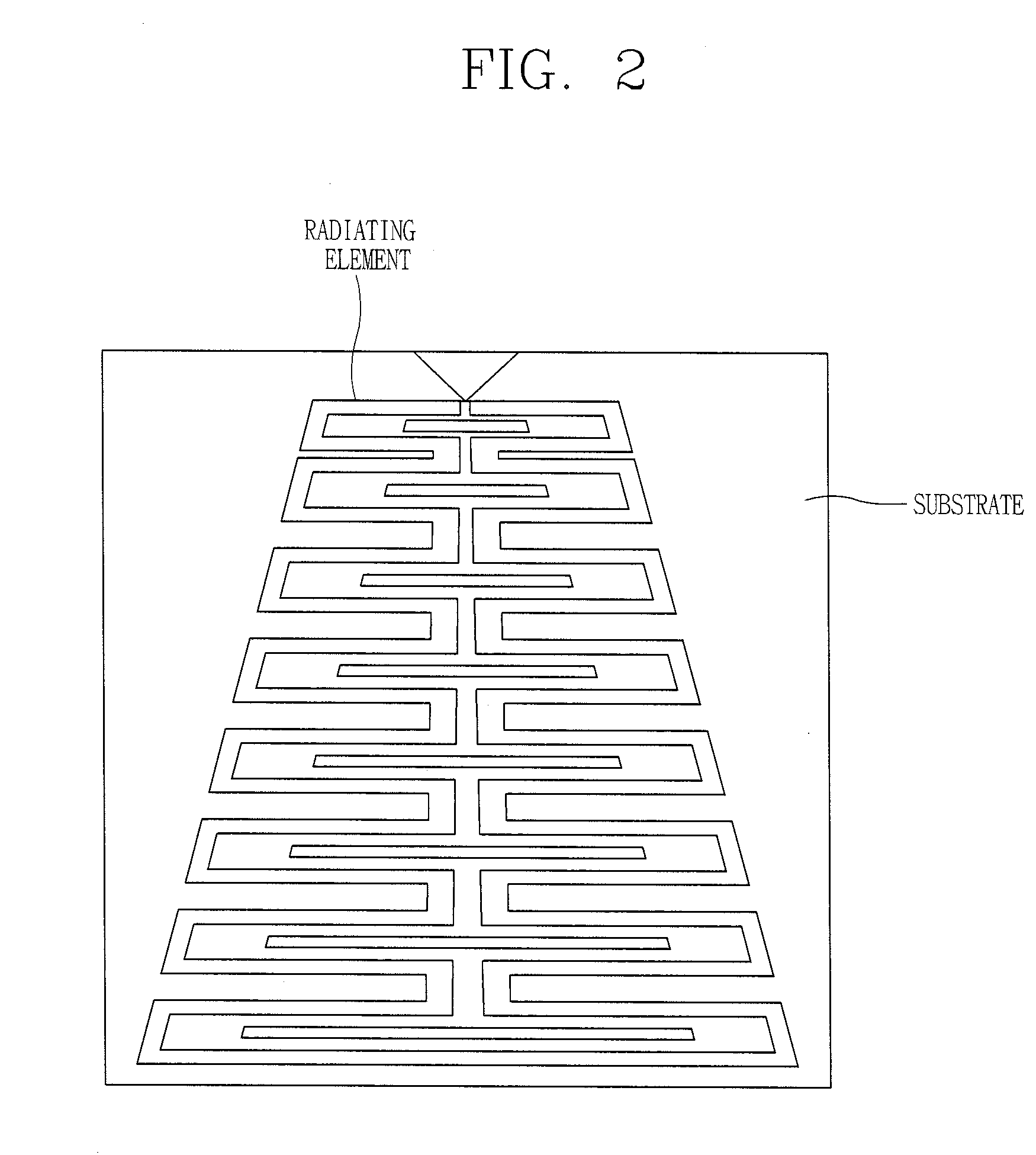 Log-periodic dipole array antenna and smart skin having the same