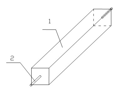 Riverway ecological decontaminating type square frame body and construction, combination and dam fending method thereof