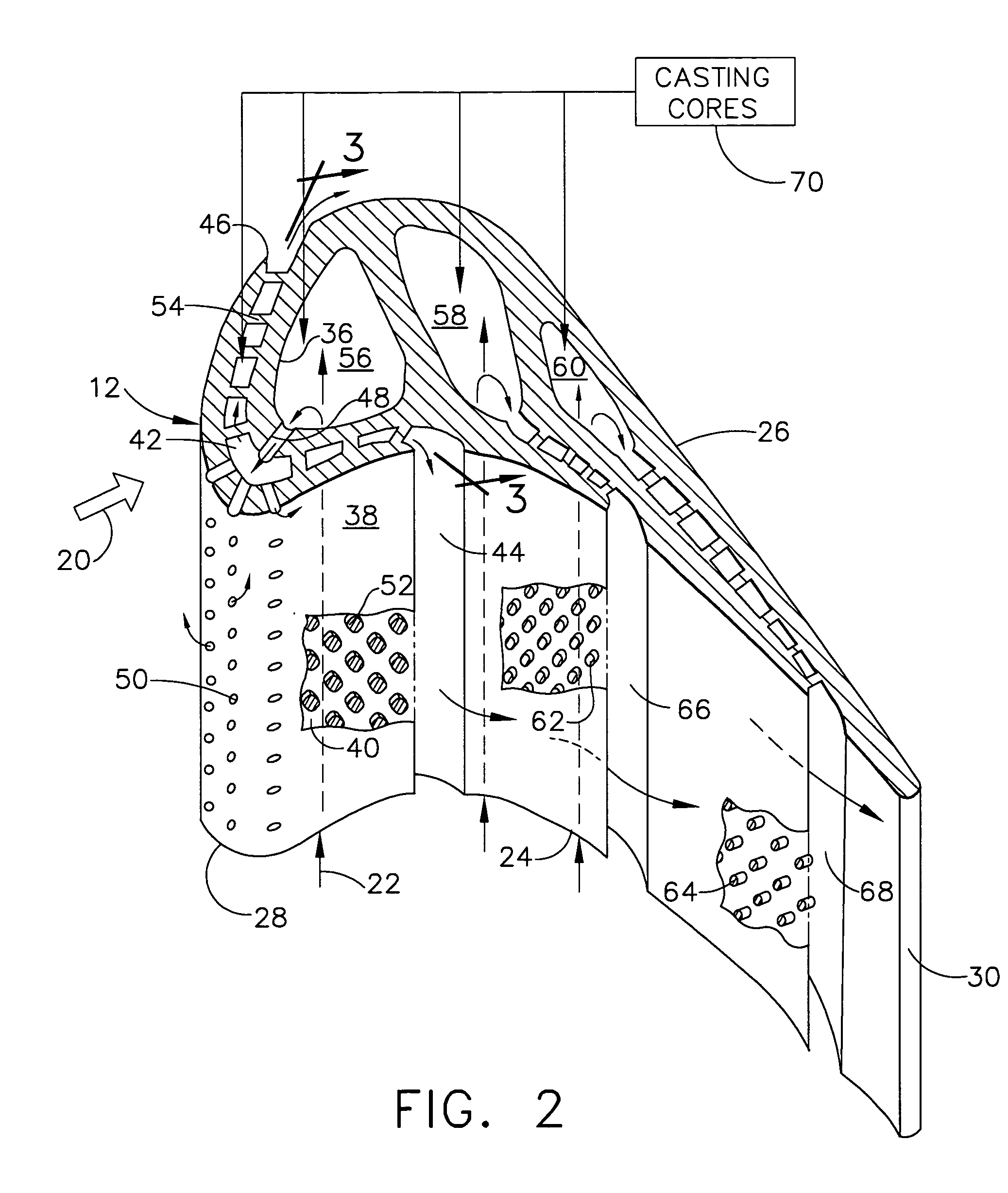 Thermal shield turbine airfoil