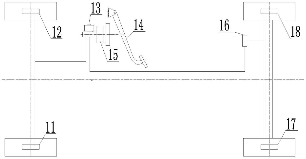 A kind of service brake system and vehicle