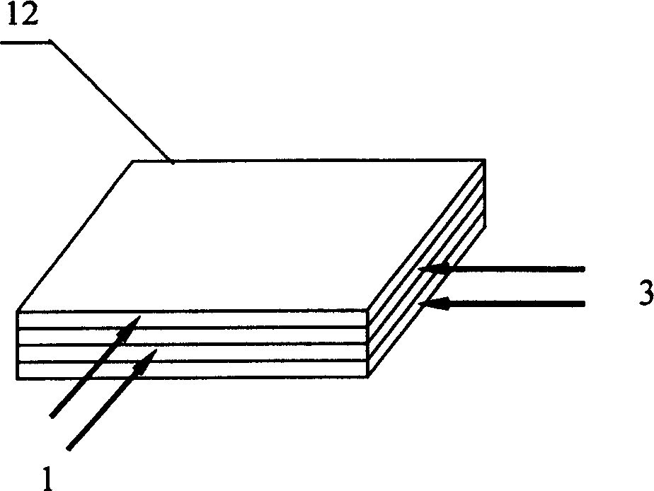 Composite dehumidifying method based on film and its apparatus and application