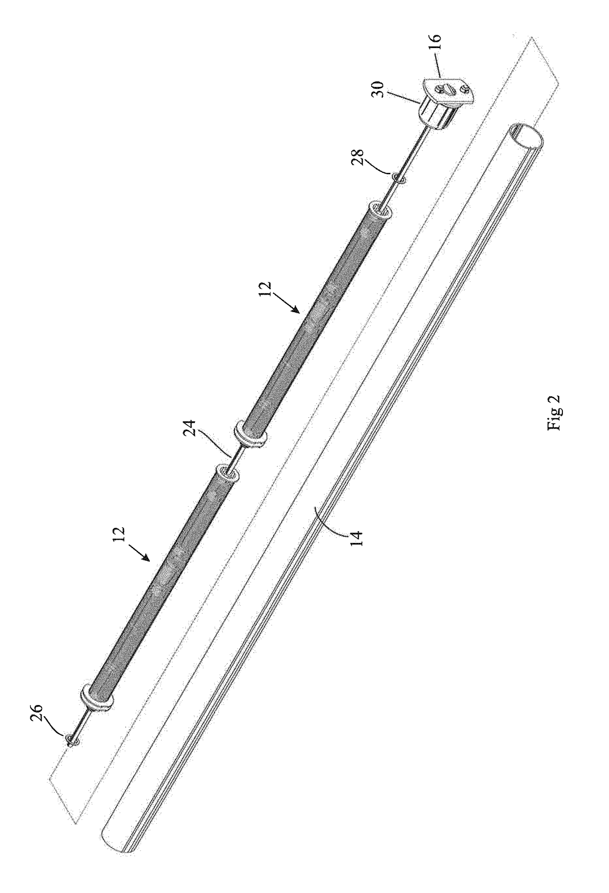 Power assist module for coverings for architectural structures