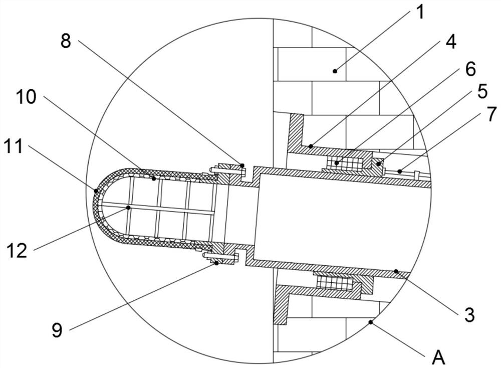 Structure of anti-blocking drainage facility of retaining wall