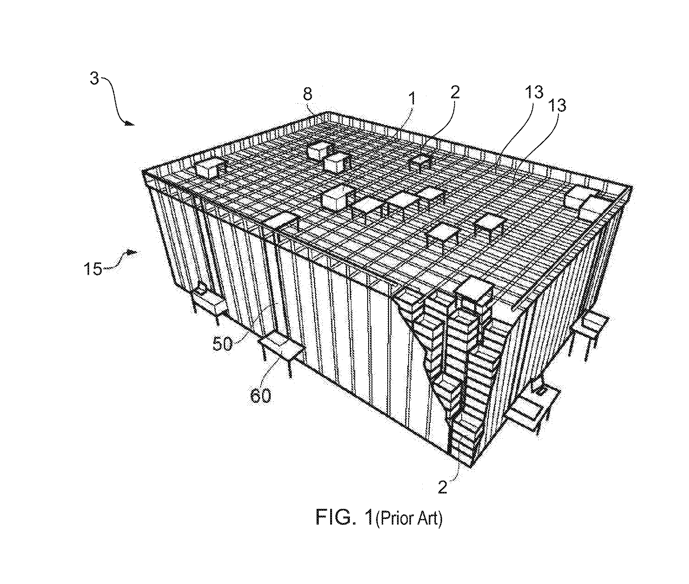 Robot for transporting storage bins