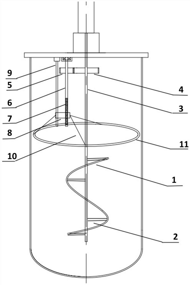 Anti-wall sticking fermentation device based on combined stirring