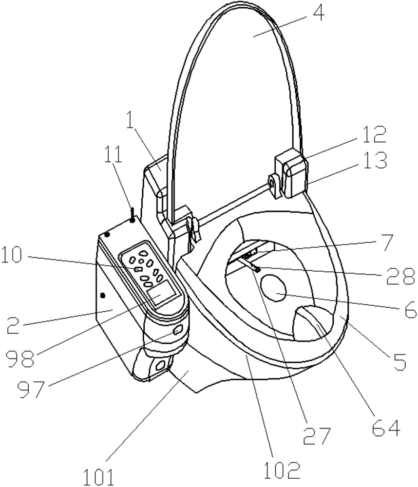 Intelligent 3D water closet