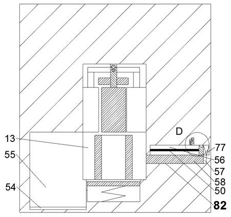 Subsequent sand removal inspection device for cast pipe fitting