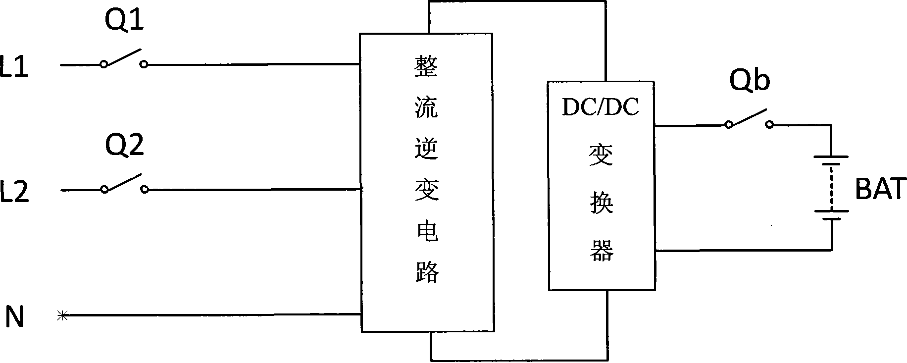 Discharge circuit of UPS (Uninterrupted Power Supply) battery