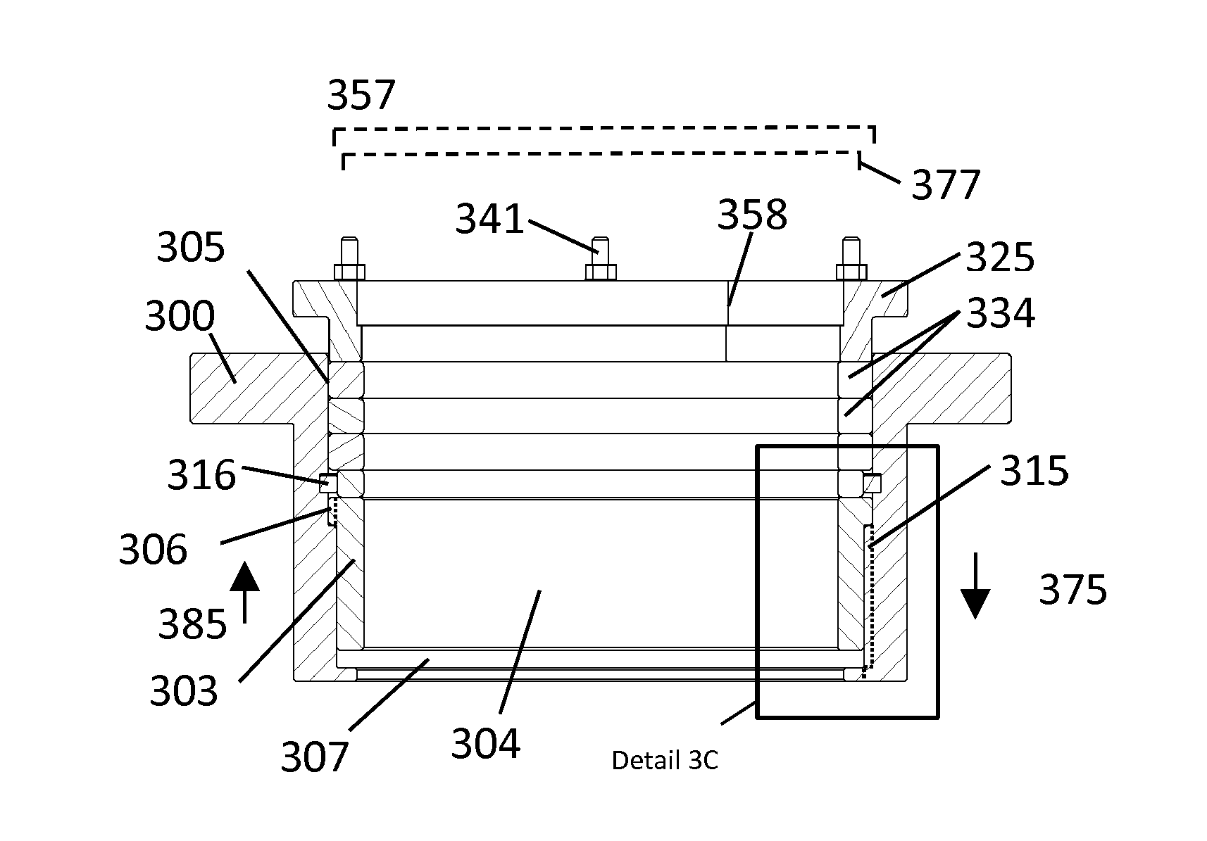 Journal housing for a cylindrical bearing and related method