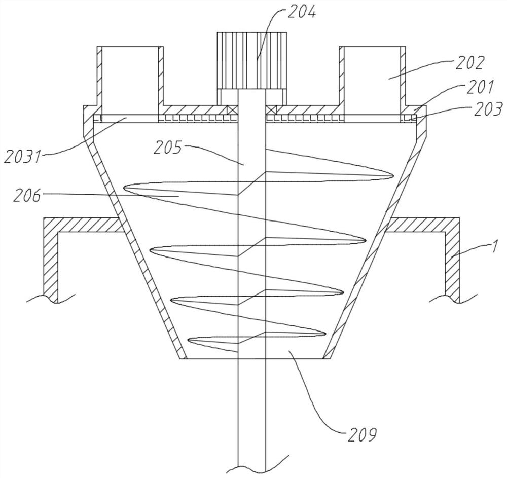 A kind of uniform feeding type batching equipment for aquaculture