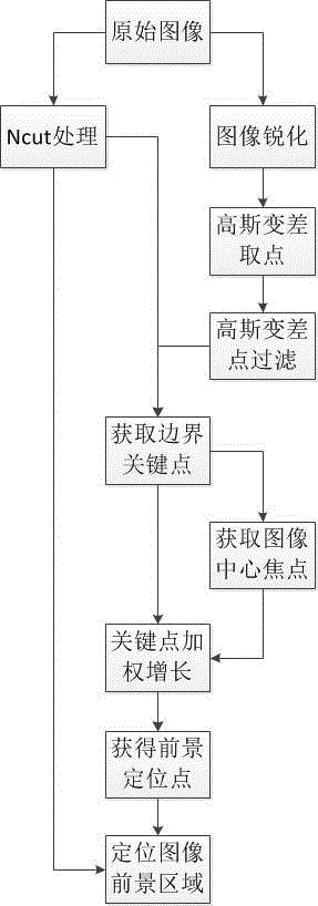 Image foreground extracting method based on Gaussian variation model