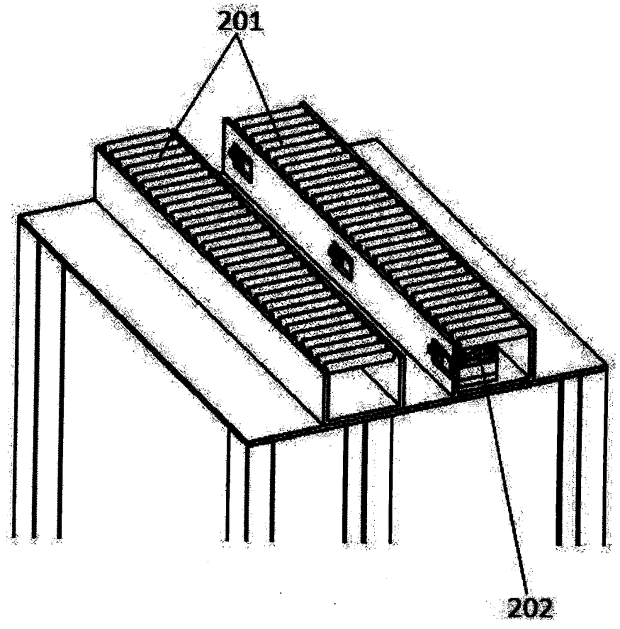 An automatic welding device for anchor chain crosspieces