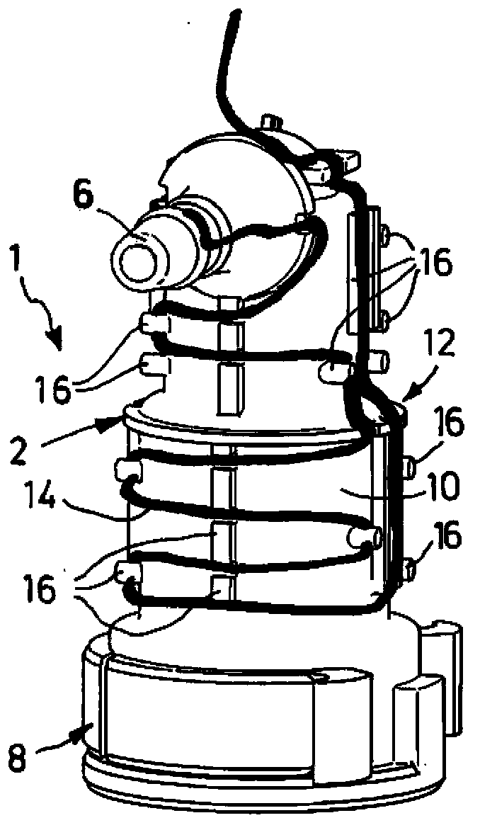 Line connector for media lines