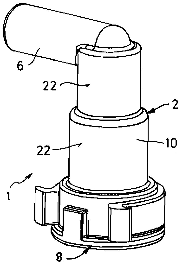 Line connector for media lines