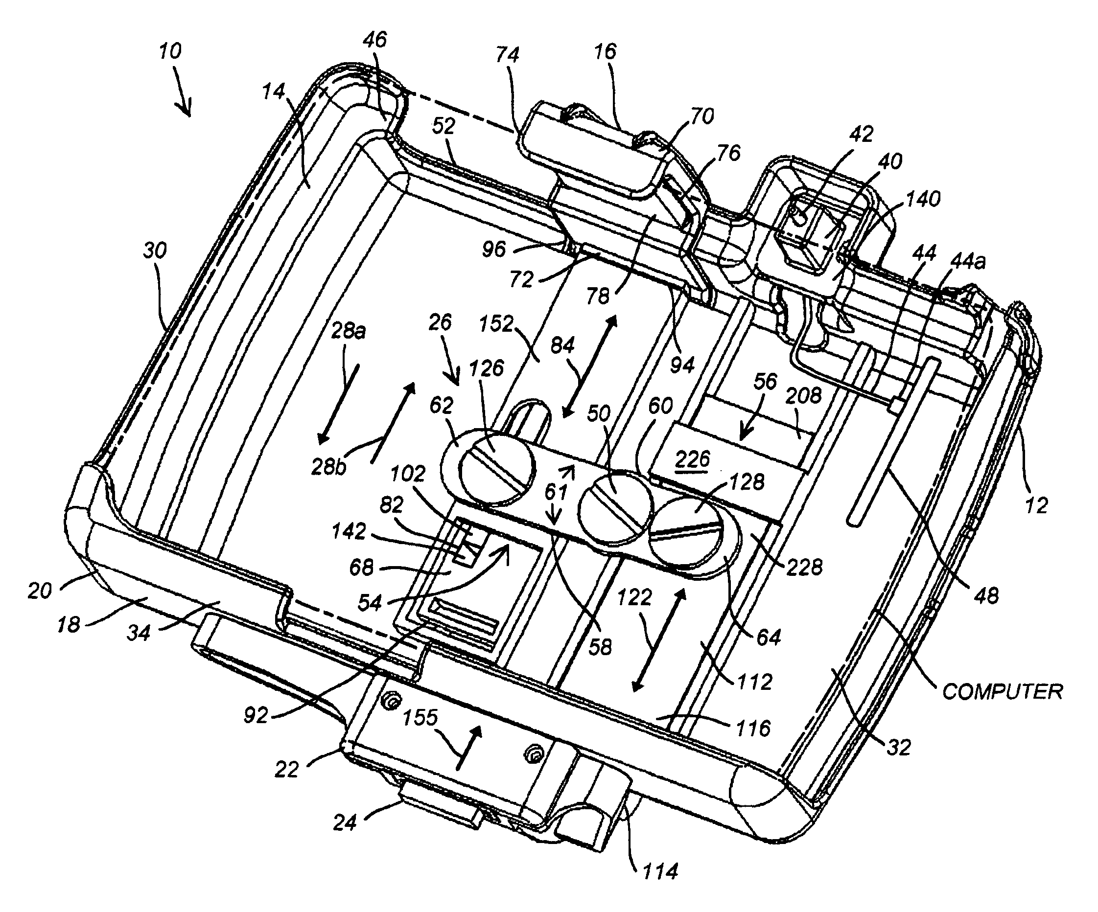 Powered docking station