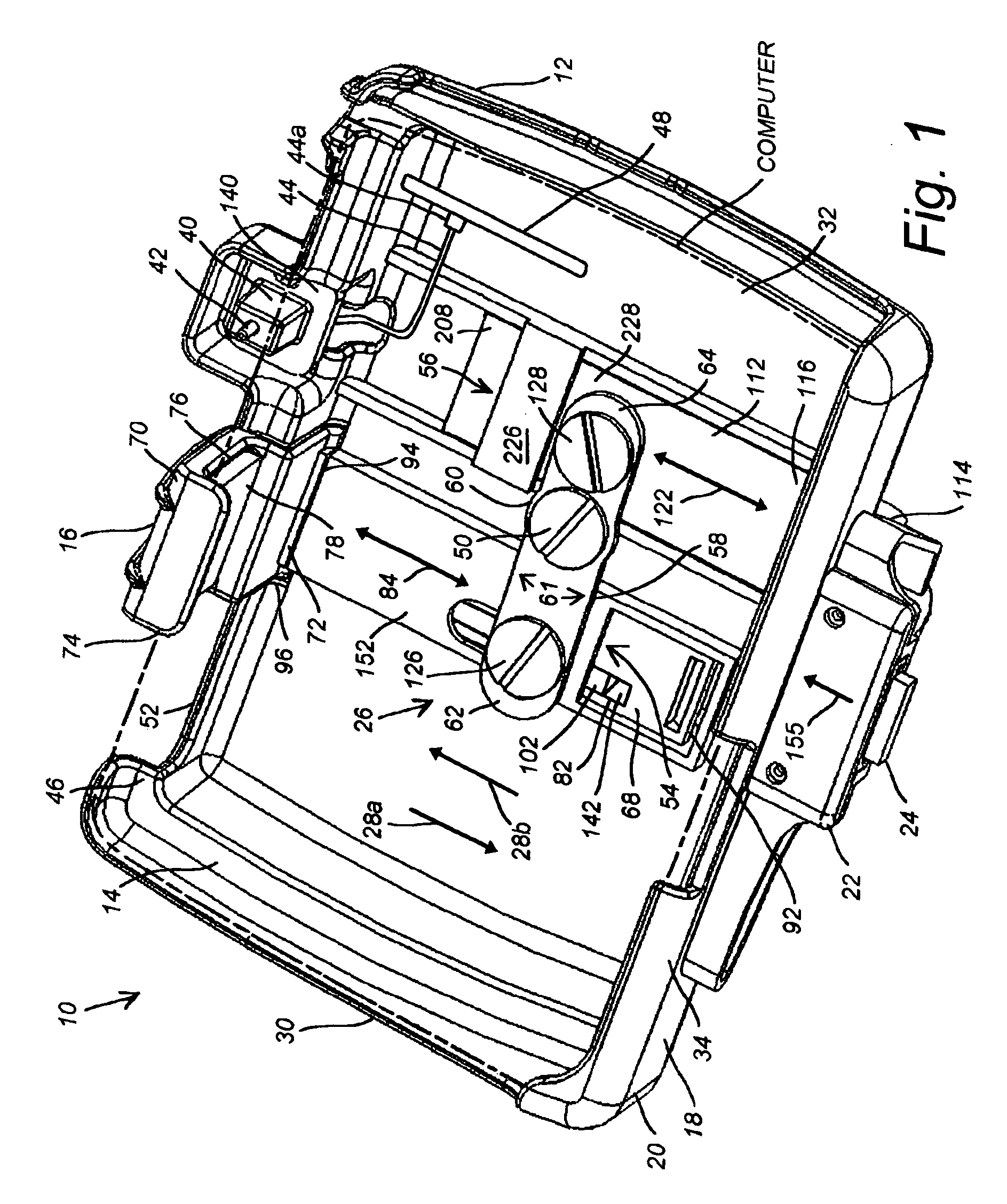 Powered docking station