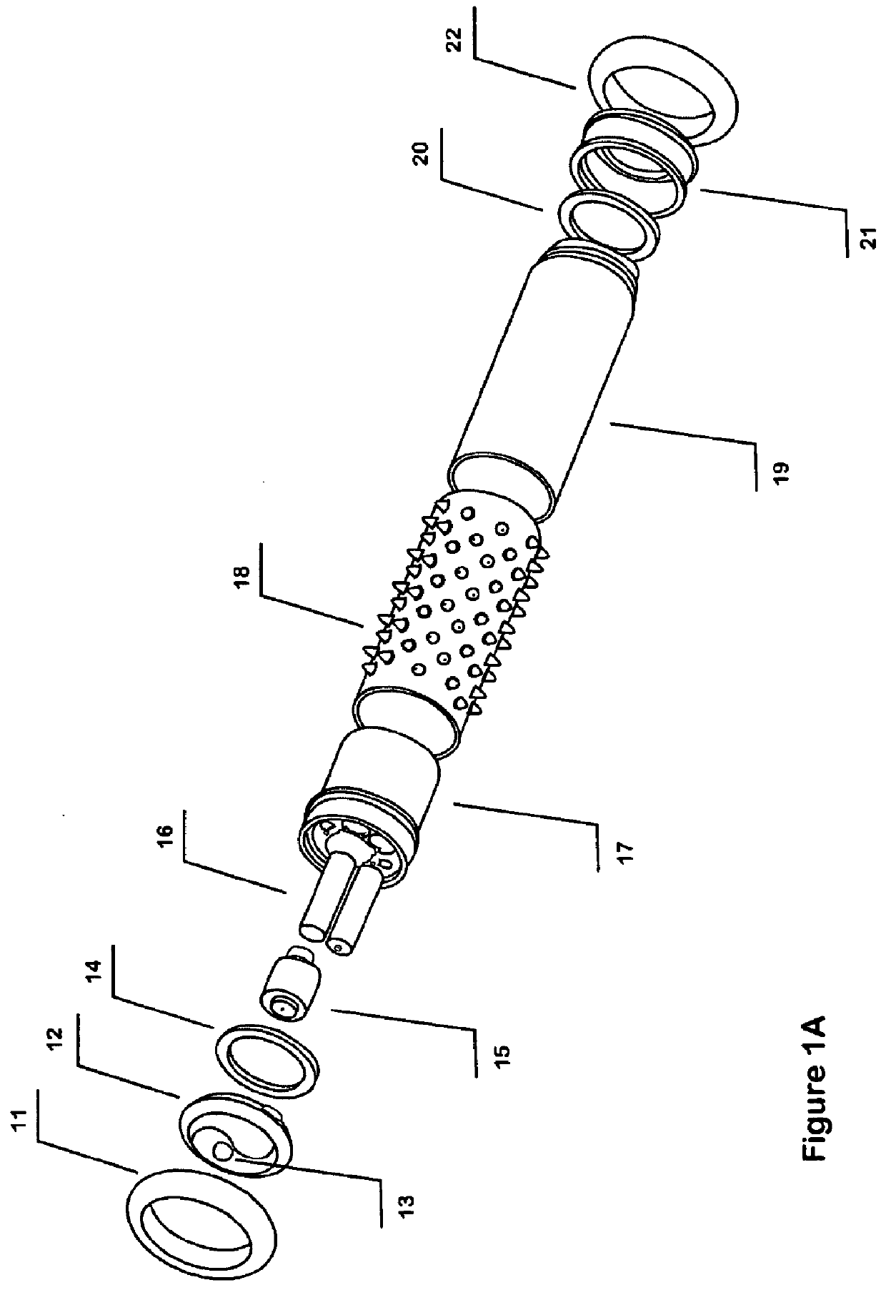 Rolling massager with thermal enhancement