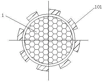 Novel structured corrugated packing without wall flow