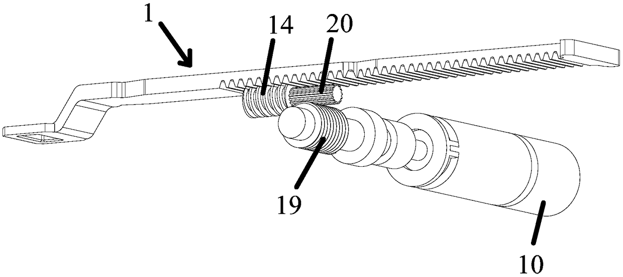 Automatic door opening device and dish washing machine provided with automatic door opening device