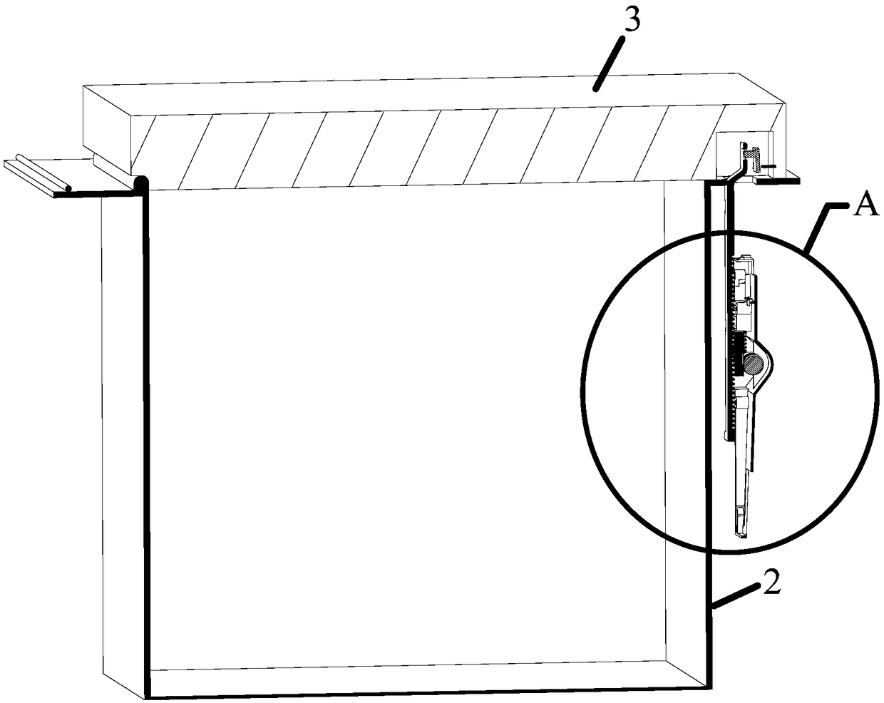 Automatic door opening device and dish washing machine provided with automatic door opening device