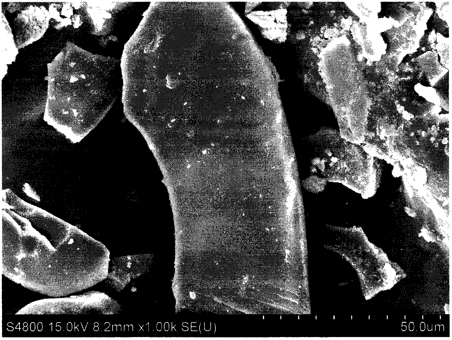 Method for preparing micron-sized biological activity glass and application thereof in departments of orthopedics and dentistry