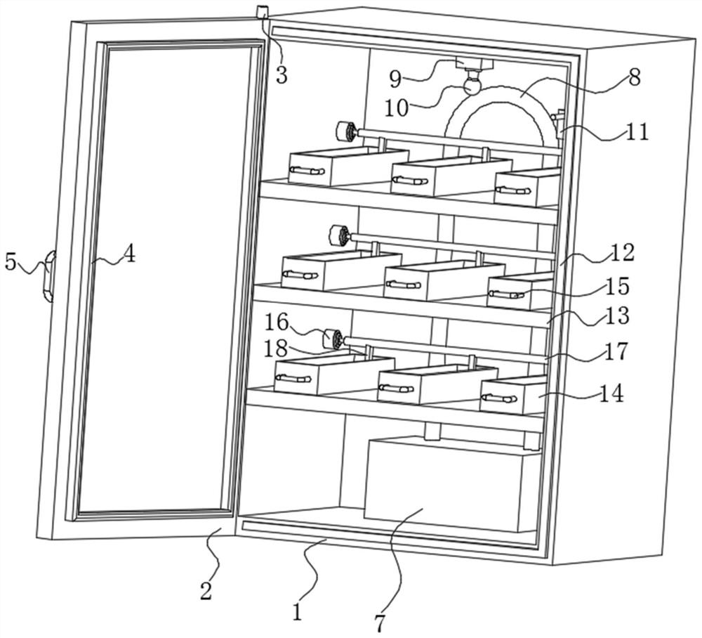 Tumor sample storage device for oncology department