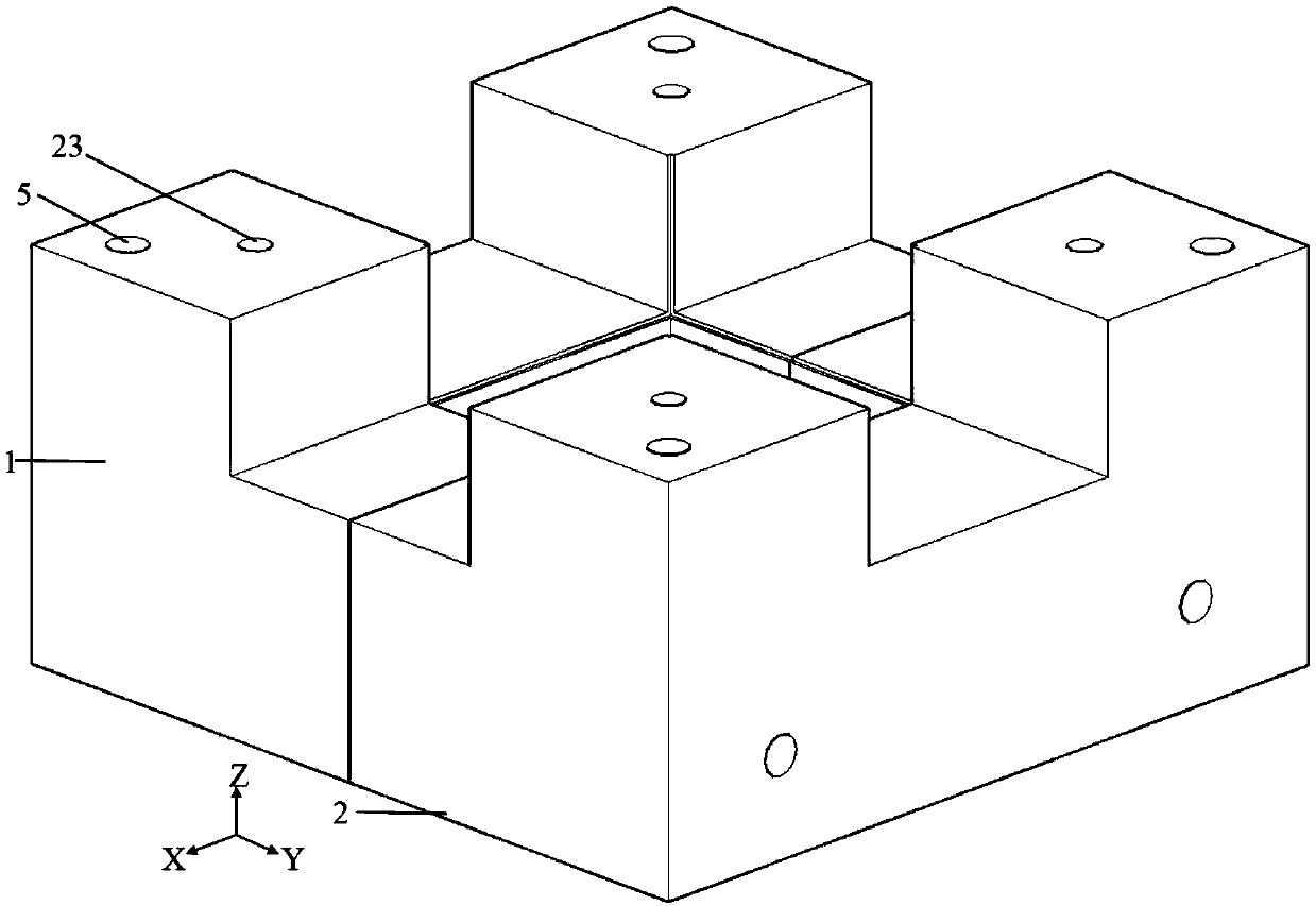 Positioning centering system and method for true three-axis Hopkinson pressure bar and positioning method