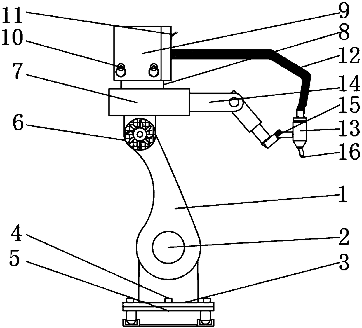 Paint spraying robot