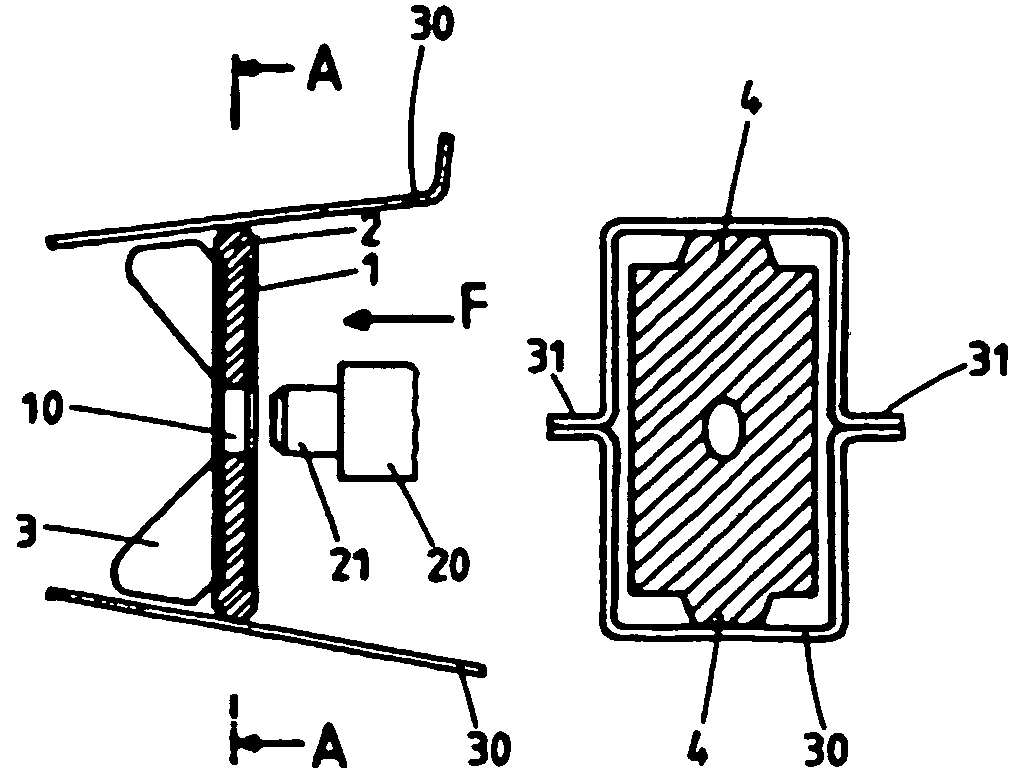 Process and components for fixing bulkhead parts