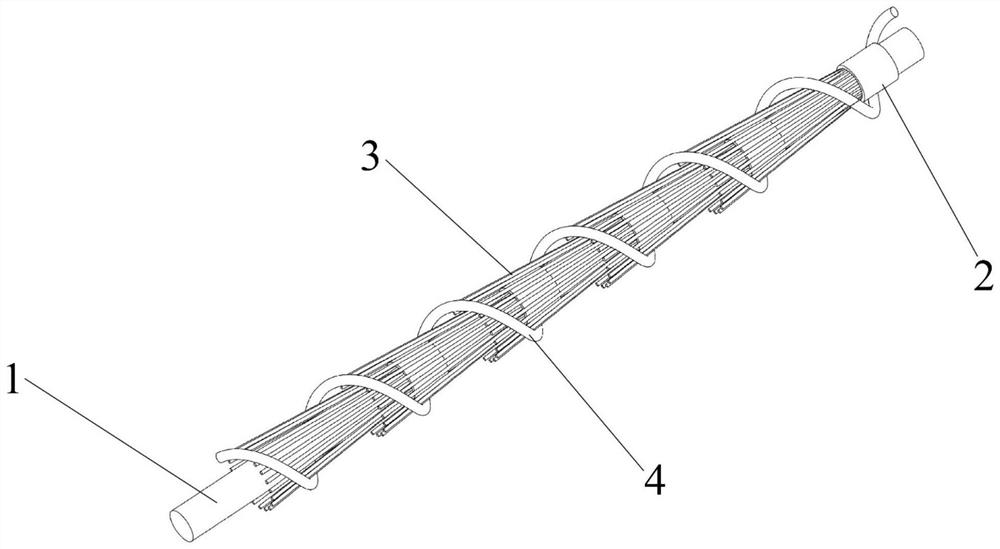 A kind of flexible conductive yarn with carbon fiber fluff structure and preparation method thereof