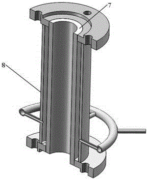 Two-phase flow device for researching enhancement of natural circulation capacity of system