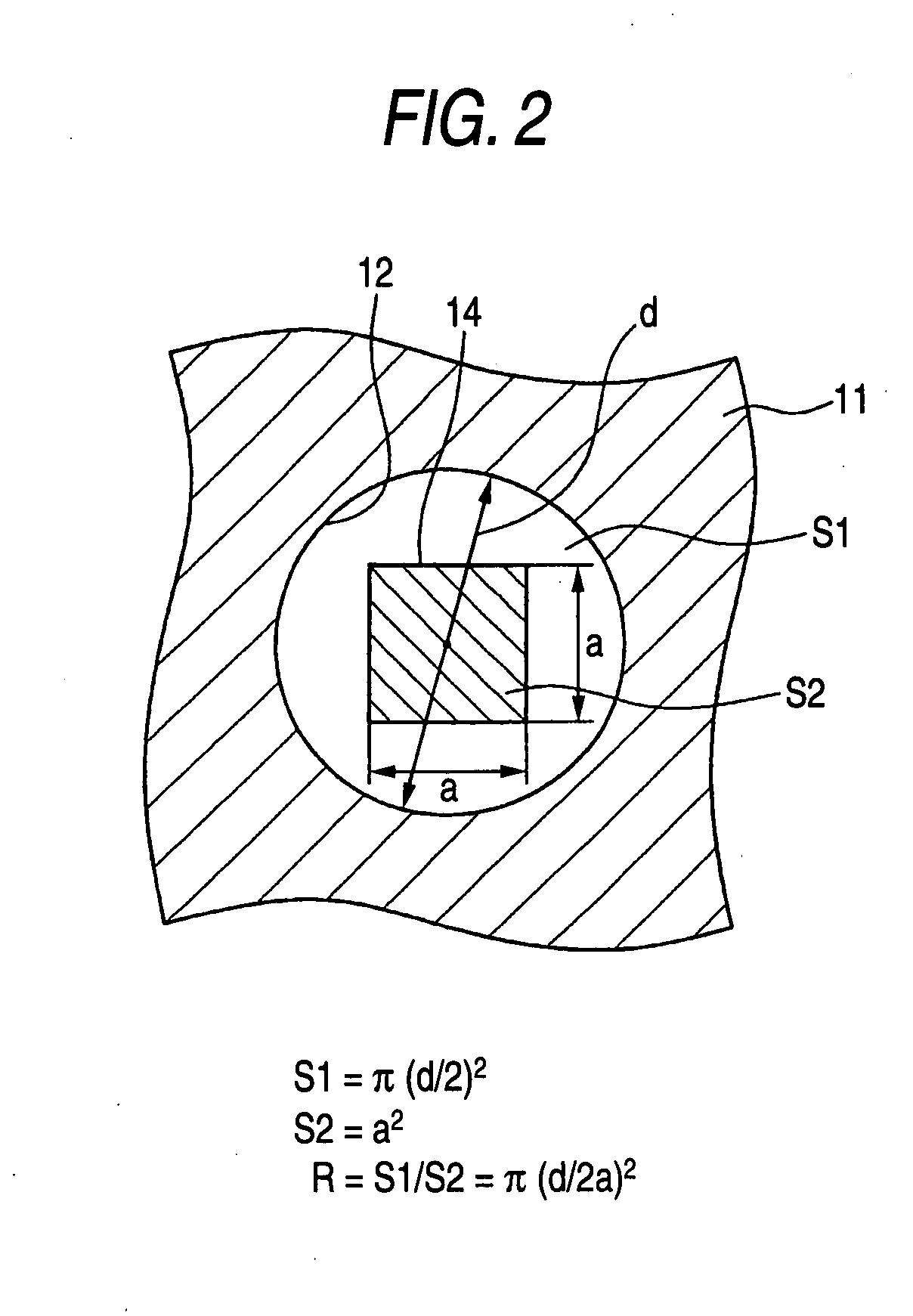 Soldering structure of through hole