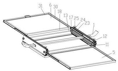 Vehicle photovoltaic unfolding device and working method