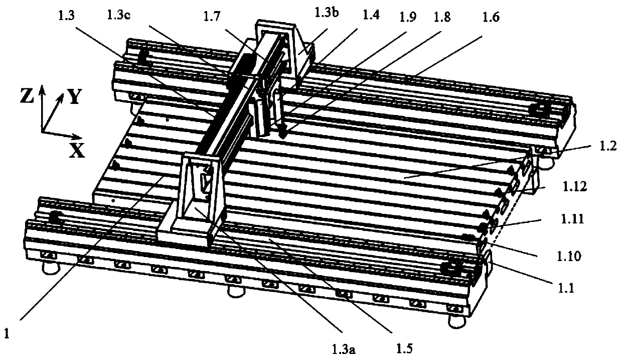 Large wall plate ultrasonic on-machine non-contact scanning thickness measuring equipment and thickness measuring method