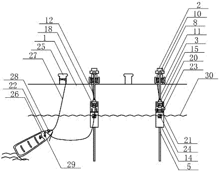 Floating water charging device