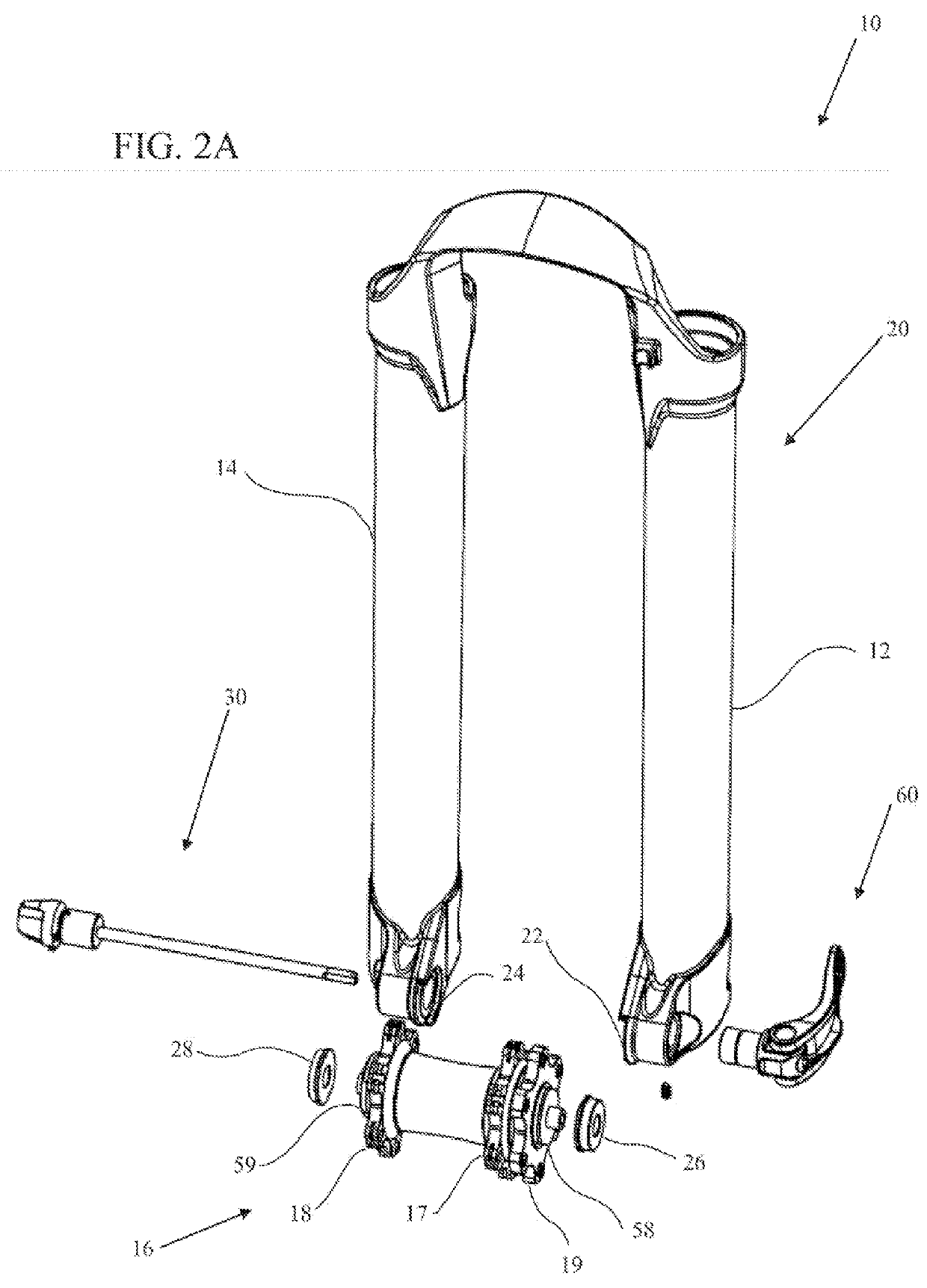 Bicycle tensioning device